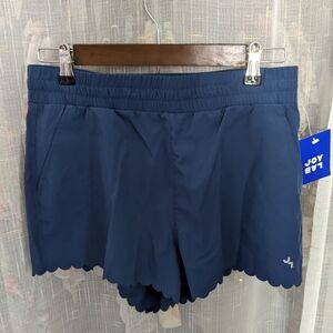 NWT blue scalloped athletic shorts by Joy Lab